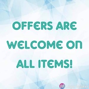 Offers are welcome on all items!